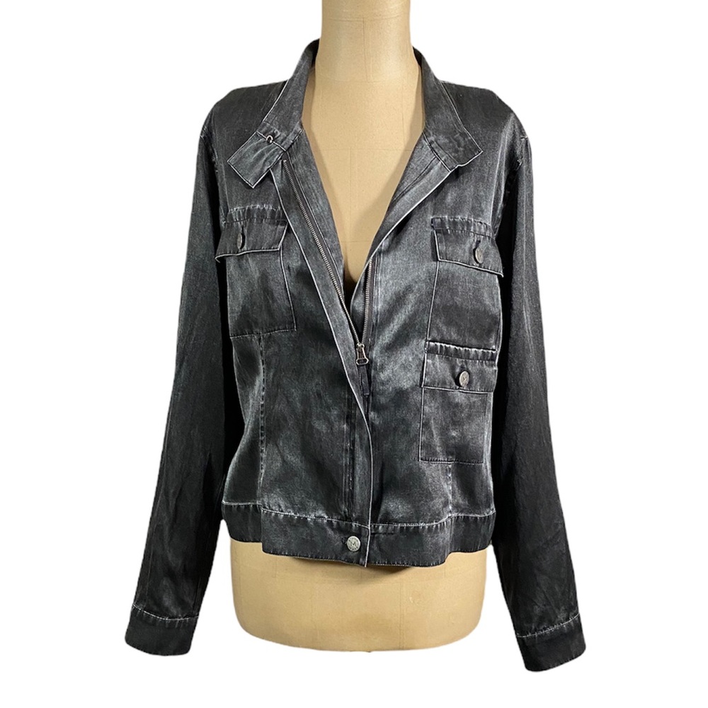 STUDIO M JEANS Silk Blend Jacket NWT Large Petite